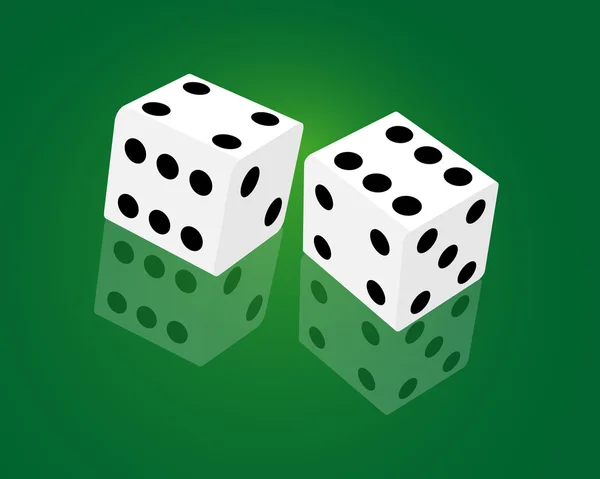 Casino dice spel — Stock vektor