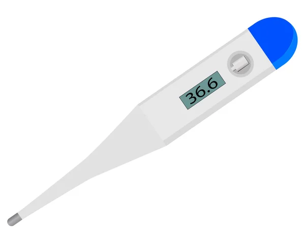 Elektronisches digitales Thermometer — Stockvektor