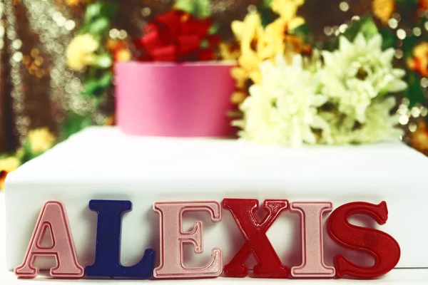 Nazwa alexis — Zdjęcie stockowe