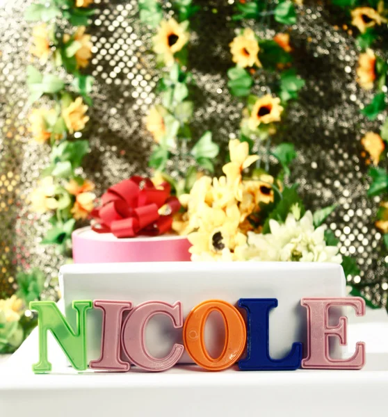Nazwa nicole — Zdjęcie stockowe