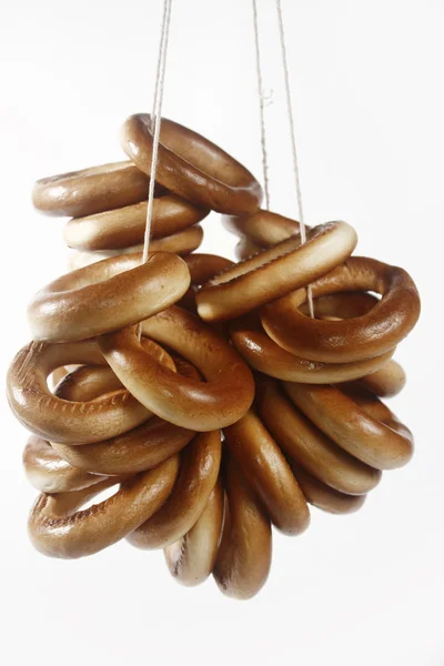 bir dize olarak kurutma poğaça