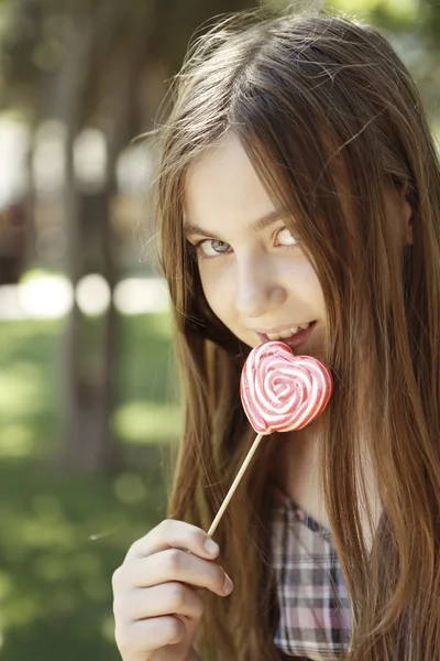 lolipop boyama ile kız