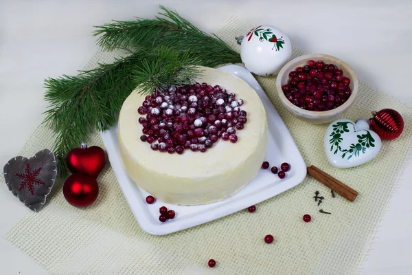 limon bisküvi kek ile kızılcık