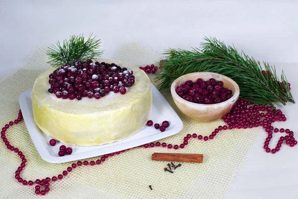 limon bisküvi kek ile kızılcık