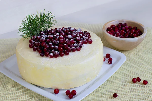 limon bisküvi kek ile kızılcık