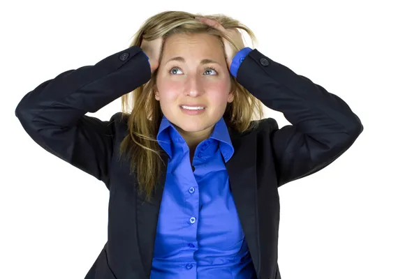 Overwhelmed worker — Stock Photo, Image