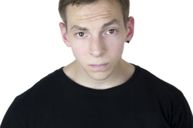 ciddi genç adam