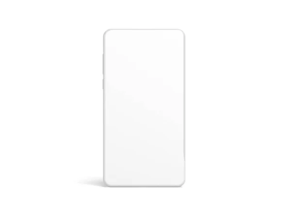 Moderne Smartphone Geïsoleerd Witte Achtergrond Realistische Smartphone Mockup Illustratie — Stockfoto