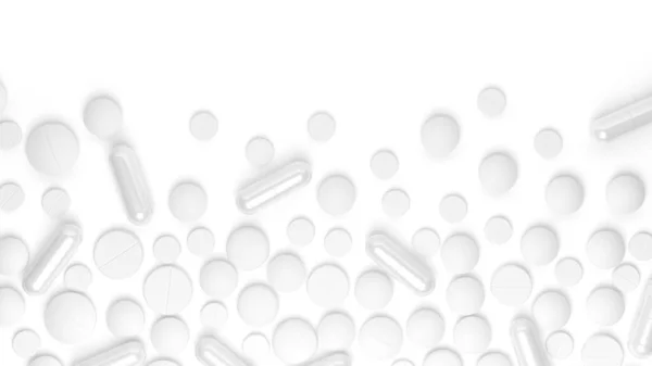 Pilules Isolées Sur Fond Blanc Illustration — Photo