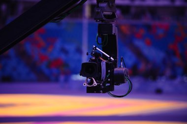 Soçi 2014 XXII Kış Olimpiyat Oyunları açılış sırasında TV kamera çekimleri