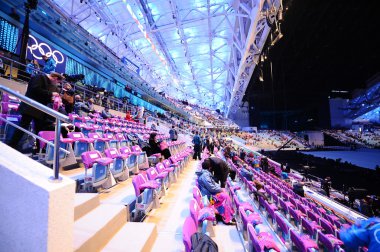 açılış töreni Soçi 2014 insanlar standları,