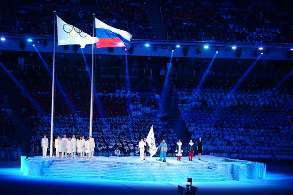 Serment des juges lors de la cérémonie d'ouverture du Sotchi 2014 — Photo