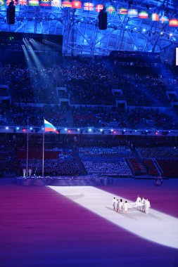 açılış töreninde, Soçi 2014, olimpik bayrak taşıyıcısı