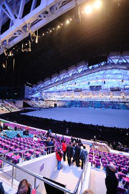 açılış töreni Soçi 2014 insanlar standları,