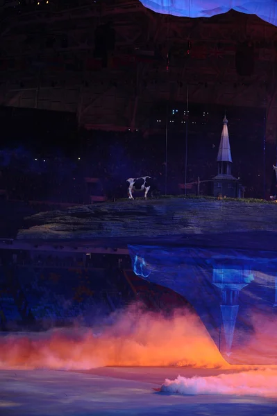 Opening ceremony of Sochi 2014 XXII Olympic Winter Games — Stock Photo, Image