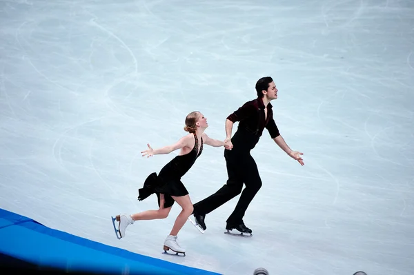 Kaitlyn weaver en andrew poje Sotchi 2014 xxii Olympische Winterspelen — Stok fotoğraf