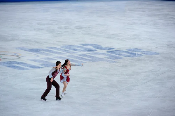 Marco Fabbri et Charlène Guignard aux XXIIes Jeux Olympiques d'hiver de Sotchi 2014 — Photo