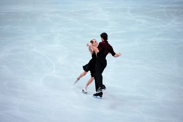 Kaitlyn Weaver e Andrew Poje nos XXII Jogos Olímpicos de Inverno de 2014 — Fotografia de Stock