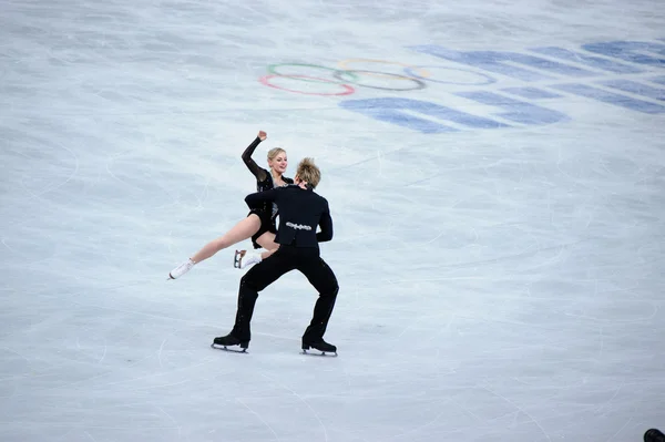 Penny Coomes y Nick Buckland en los XXII Juegos Olímpicos de Invierno de Sochi 2014 —  Fotos de Stock