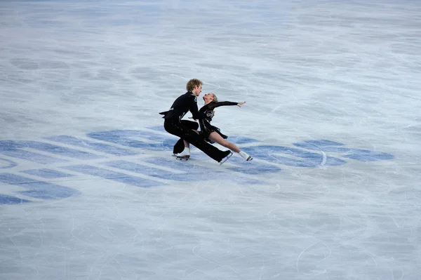 Penny coomes en nick buckland Sotchi 2014 xxii Olympische Winterspelen — Stockfoto