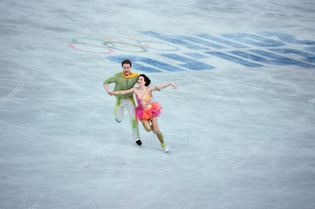 Nathalie Pechalat y Fabian Bourzat en los XXII Juegos Olímpicos de