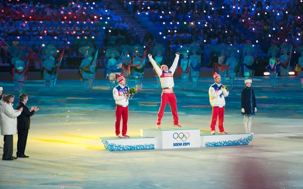 Entrega de premios en la ceremonia de clausura de Sochi 2014 —  Fotos de Stock