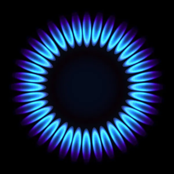 Naturgas flame. — Stock vektor