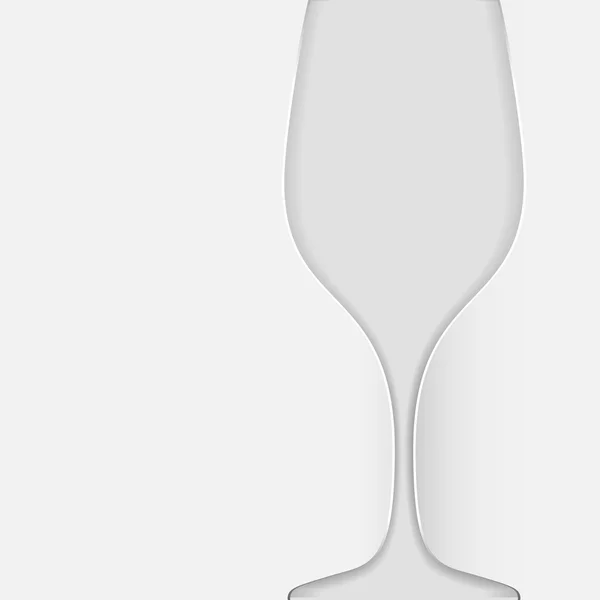 Papper skära glas vin. — Stock vektor