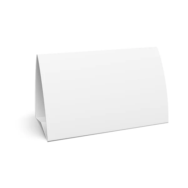 Papiertischkarte. — Stockvektor