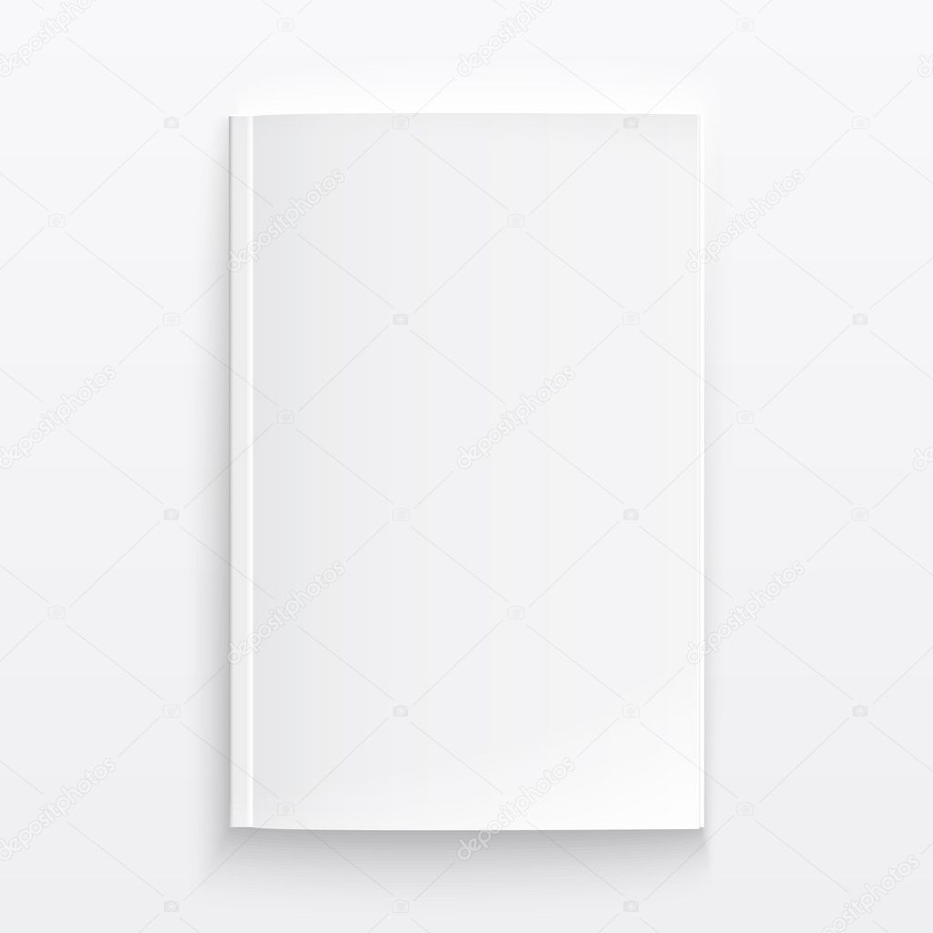 Blank magazine template with soft shadows. Stock Vector Image by In Blank Magazine Spread Template