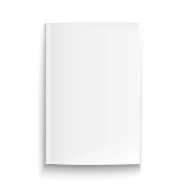 Blank magazine template with soft shadows. — Stock Vector