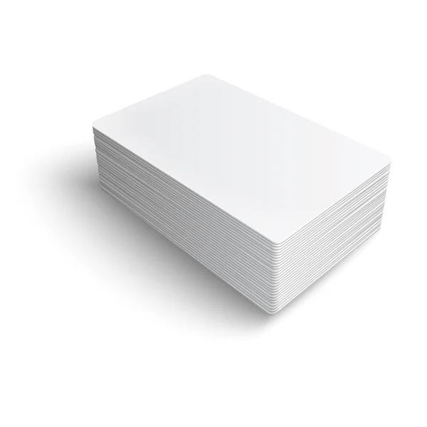 Stack of blank business card. — Stock Vector