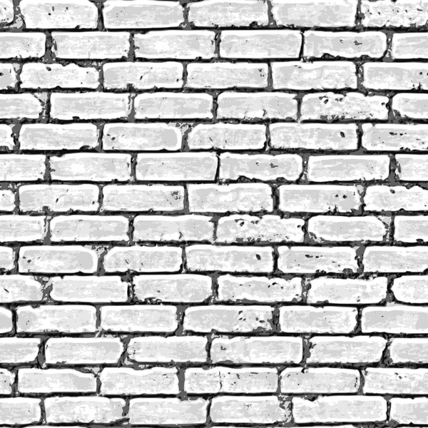 Brick muur naadloos patroon. — Stockvector