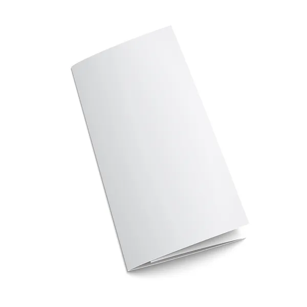 Folleto en blanco sobre papel triple . — Vector de stock