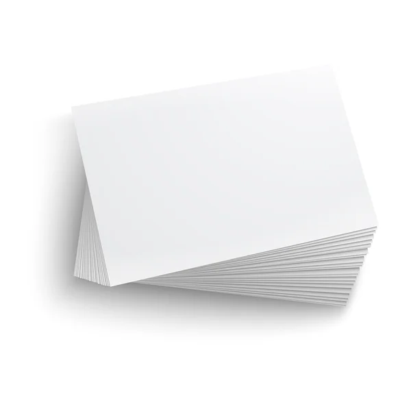 Stack of blank business card. — Stock Vector