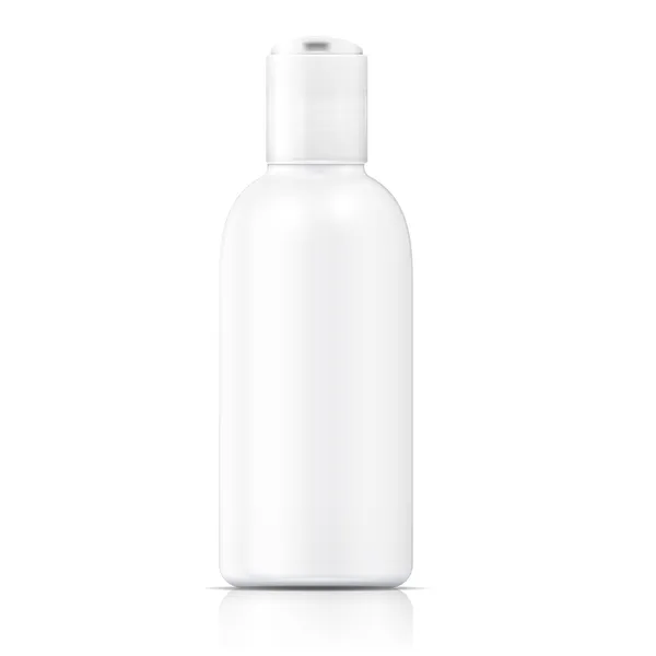 Modèle de bouteille de lotion blanche. — Image vectorielle