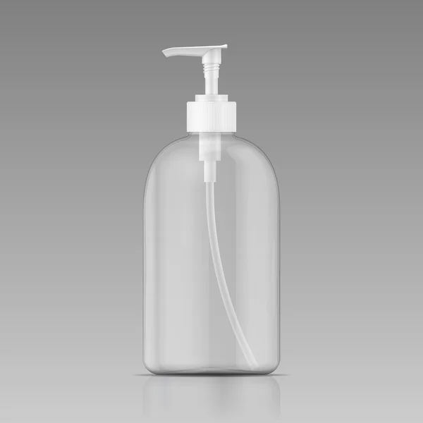 Πρότυπο μπουκάλι καθαρό υγρό σαπούνι. Royalty Free Εικονογραφήσεις Αρχείου