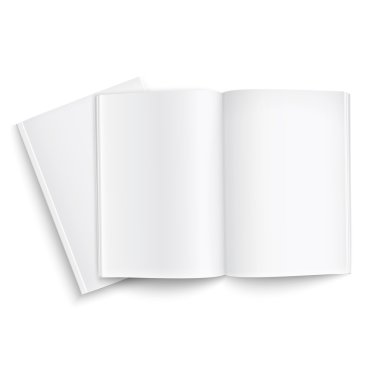 bir kaç boş dergiler şablonu.