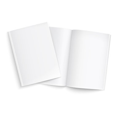 Couple of blank magazines template. clipart