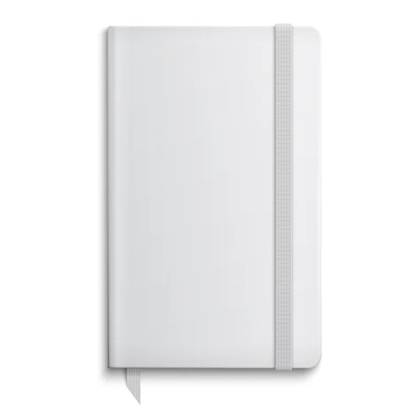 Plantilla de copybook en blanco con banda elástica . — Vector de stock