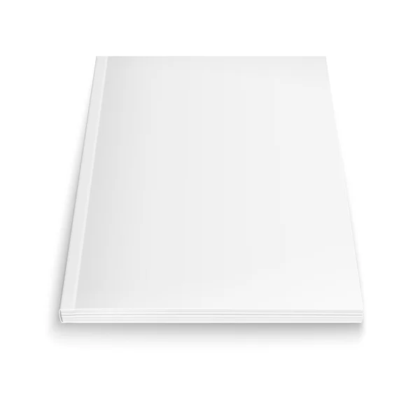 Plantilla de revista en blanco con sombras suaves . — Vector de stock