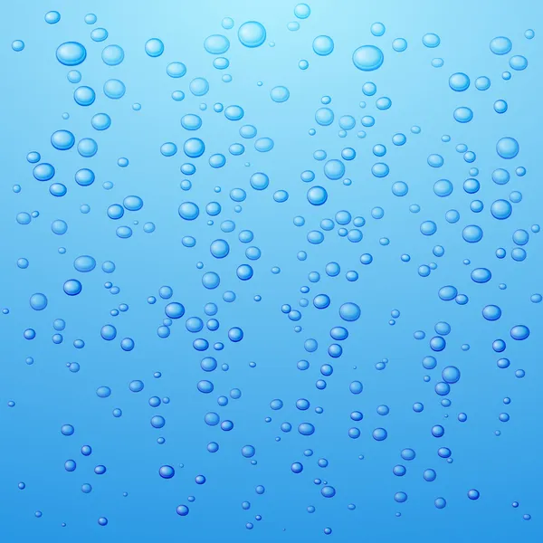 Vatten bubblor bakgrund. — Stock vektor