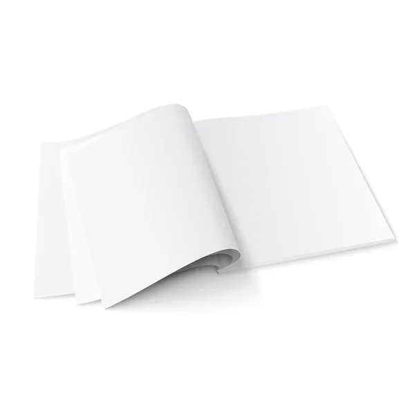 Blank magazine template with soft shadows. — Stock Vector