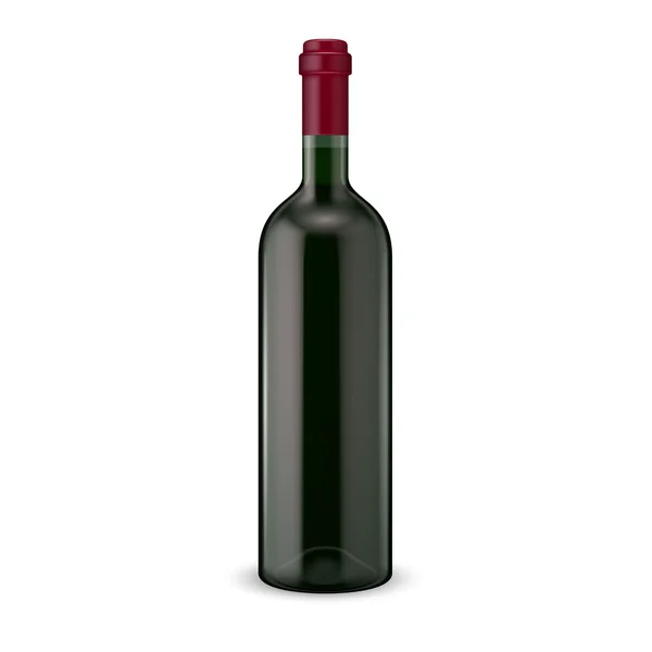 Red wine bottle. — Stock Vector