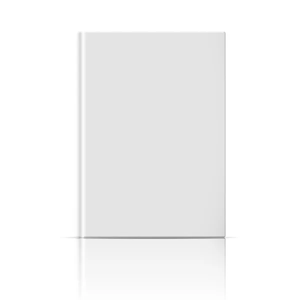 Plantilla de libro vertical en blanco . — Vector de stock