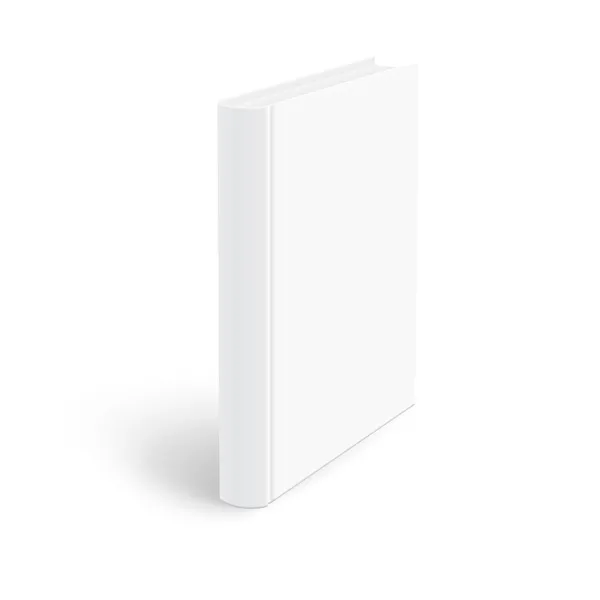 Plantilla de libro vertical en blanco . — Vector de stock