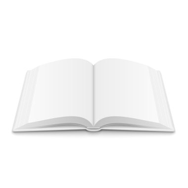 yumuşak gölgeler ile açılan kitap şablonu.