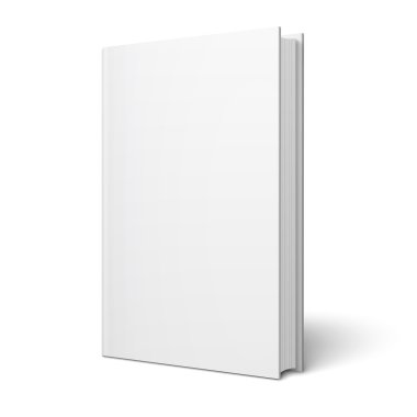 Blank vertical book template. clipart