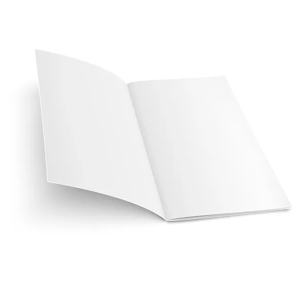 Πρότυπο φυλλάδιων σε άσπρο φόντο. — Διανυσματικό Αρχείο