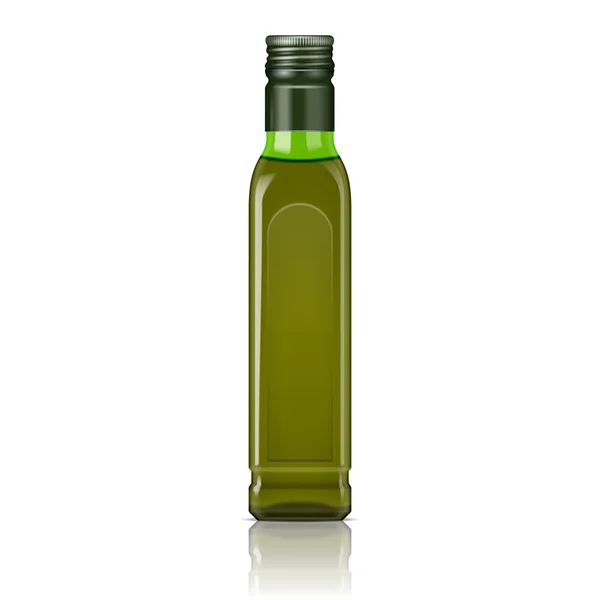 Plantilla botella aceite de oliva . — Archivo Imágenes Vectoriales
